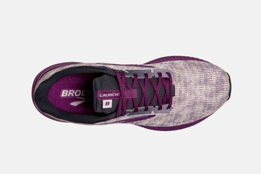 Brooks Israel Launch 8 Road Running Shoes Womens - Purple - WUJ-498752